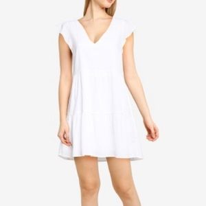 ABERCROMBIE TRAPEZE RUFFLE DRESS